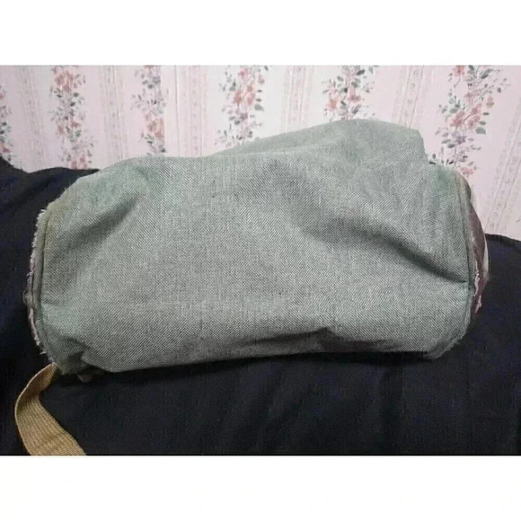 Himawari Green/Brown Canvas Backpack Travel School Computer USB Charging Port - Picture 12 of 12